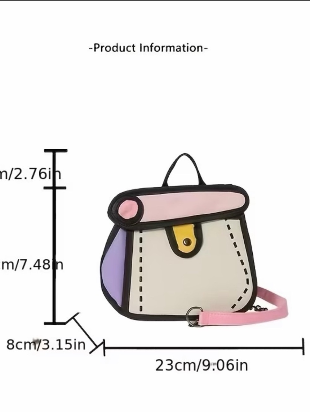 Cartoon Purse with shoulder strap - Picture 6 of 6